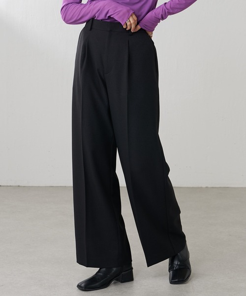Lui's(ルイス)の「【カタログ掲載アイテム】ツイルワイドパンツ(セットアップ対応)(その他パンツ・レディース・カーキ/ブラック・38/36)」の16枚目の写真