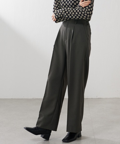 Lui's(ルイス)の「【カタログ掲載アイテム】ツイルワイドパンツ(セットアップ対応)(その他パンツ・レディース・カーキ/ブラック・38/36)」の22枚目の写真