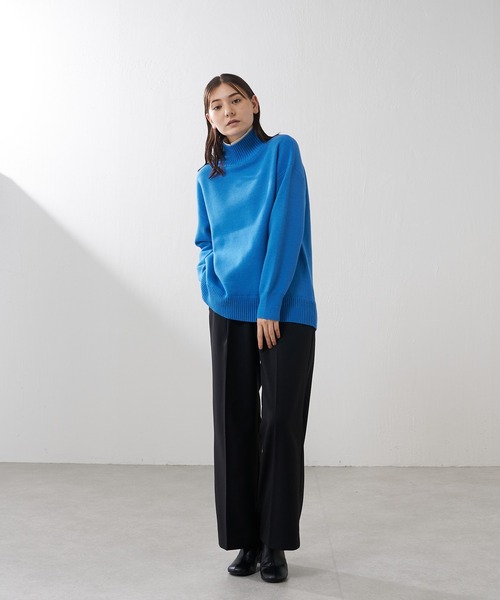 Lui's(ルイス)の「【カタログ掲載アイテム】ツイルワイドパンツ(セットアップ対応)(その他パンツ・レディース・カーキ/ブラック・38/36)」の9枚目の写真