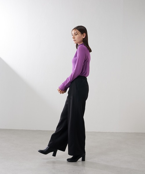 Lui's(ルイス)の「【カタログ掲載アイテム】ツイルワイドパンツ(セットアップ対応)(その他パンツ・レディース・カーキ/ブラック・38/36)」の13枚目の写真