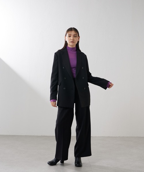 Lui's(ルイス)の「【カタログ掲載アイテム】ツイルワイドパンツ(セットアップ対応)(その他パンツ・レディース・カーキ/ブラック・38/36)」の14枚目の写真