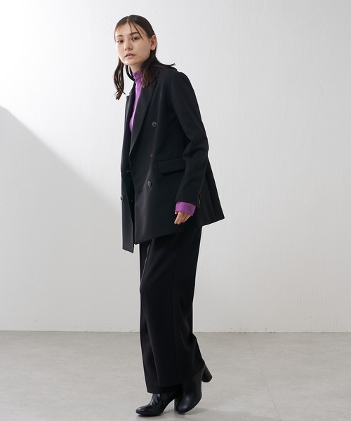 Lui's(ルイス)の「【カタログ掲載アイテム】ツイルワイドパンツ(セットアップ対応)(その他パンツ・レディース・カーキ/ブラック・38/36)」の15枚目の写真