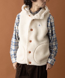 GEVACO | 【GEVACO/ゲバコ】ボアフリースフードベスト(ダウンベスト)