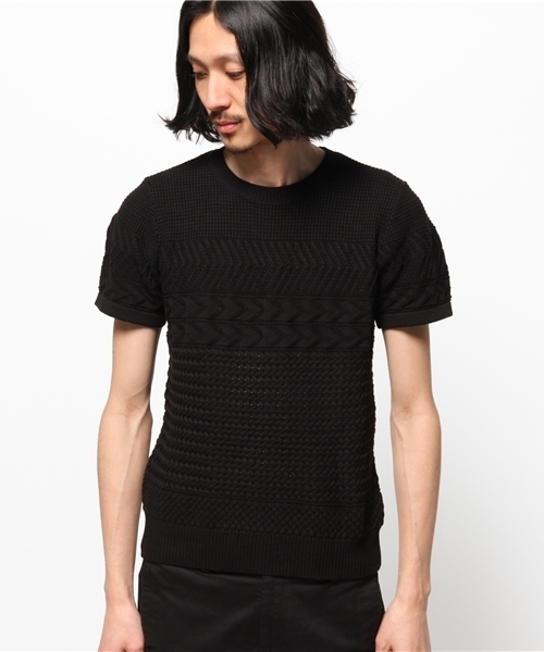 HARE(ハレ)の「ジャガードアミキリカエニットプルオーバー(HARE)(ニット/セーター・メンズ・オフホワイト/ブラック/ベージュ・SMALL/LARGE/MEDIUM)」の8枚目の写真