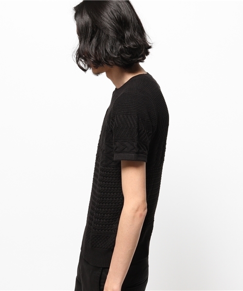 HARE(ハレ)の「ジャガードアミキリカエニットプルオーバー(HARE)(ニット/セーター・メンズ・オフホワイト/ブラック/ベージュ・SMALL/LARGE/MEDIUM)」の7枚目の写真