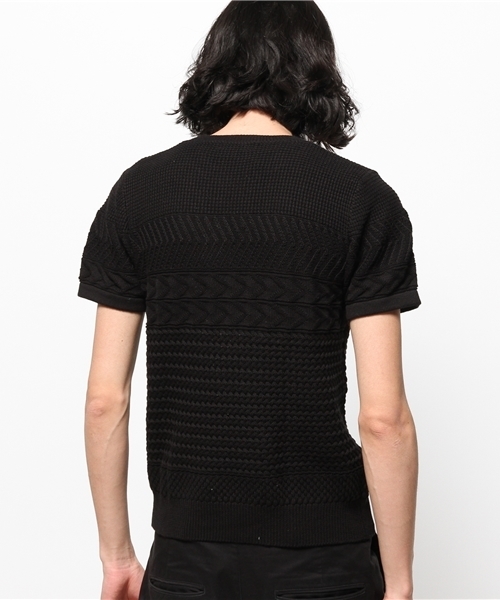 HARE(ハレ)の「ジャガードアミキリカエニットプルオーバー(HARE)(ニット/セーター・メンズ・オフホワイト/ブラック/ベージュ・SMALL/LARGE/MEDIUM)」の9枚目の写真