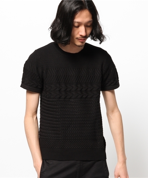 HARE(ハレ)の「ジャガードアミキリカエニットプルオーバー(HARE)(ニット/セーター・メンズ・オフホワイト/ブラック/ベージュ・SMALL/LARGE/MEDIUM)」の15枚目の写真