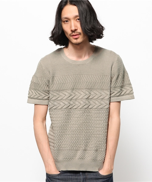 HARE(ハレ)の「ジャガードアミキリカエニットプルオーバー(HARE)(ニット/セーター・メンズ・オフホワイト/ブラック/ベージュ・SMALL/LARGE/MEDIUM)」の16枚目の写真