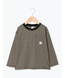 Samansa Mos2 Lagom（サマンサモスモスラーゴム）の「◎ボーダー/無地アソートロンT（Tシャツ/カットソー・キッズ）」