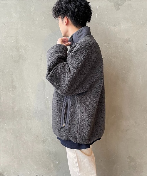 セール】[GYMPHLEX/ジムフレックス] COZY LIGHT スタンドネック ボア