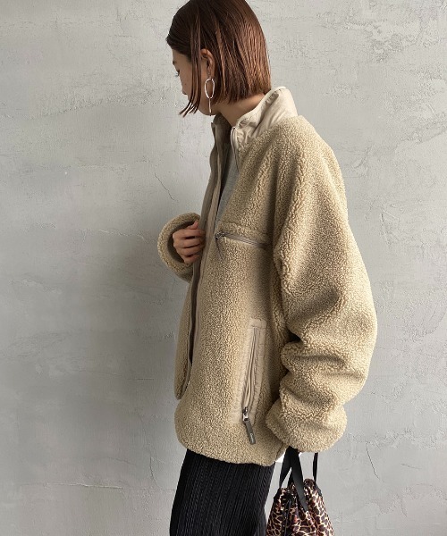 セール】[GYMPHLEX/ジムフレックス] COZY LIGHT スタンドネック ボア