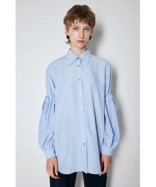 MOUSSY（マウジー）の「MULTI GATHER SLEEVE シャツ（シャツ/ブラウス・レディース・ライトピンク/ライトブルー/ホワイト・FREE）」の11枚目の写真