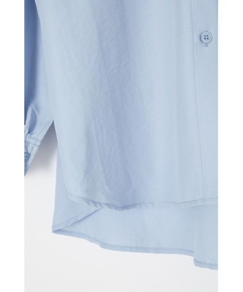 MOUSSY（マウジー）の「MULTI GATHER SLEEVE シャツ（シャツ/ブラウス・レディース・ライトピンク/ライトブルー/ホワイト・FREE）」の4枚目の写真