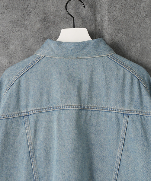 NEONSIGN(ネオンサイン)の「【NEONSIGN / ネオンサイン】DROP SLEEVE DENIM JACKET USED(デニムジャケット・メンズ・ブルー系その他・46)」の4枚目の写真