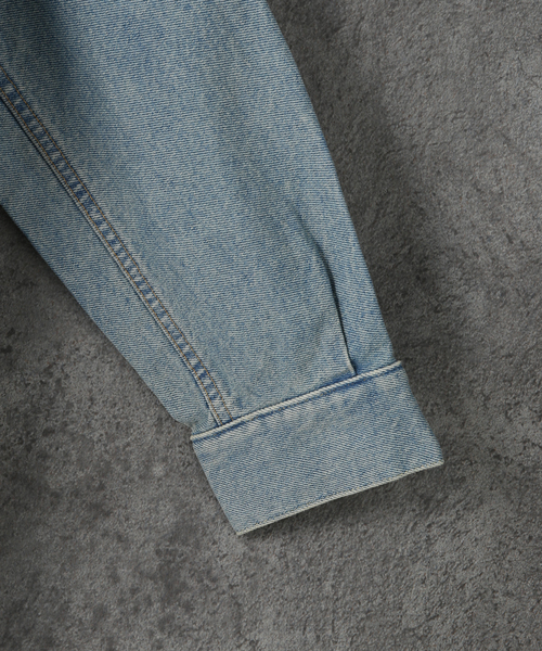 NEONSIGN(ネオンサイン)の「【NEONSIGN / ネオンサイン】DROP SLEEVE DENIM JACKET USED(デニムジャケット・メンズ・ブルー系その他・46)」の6枚目の写真