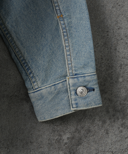 NEONSIGN(ネオンサイン)の「【NEONSIGN / ネオンサイン】DROP SLEEVE DENIM JACKET USED(デニムジャケット・メンズ・ブルー系その他・46)」の7枚目の写真