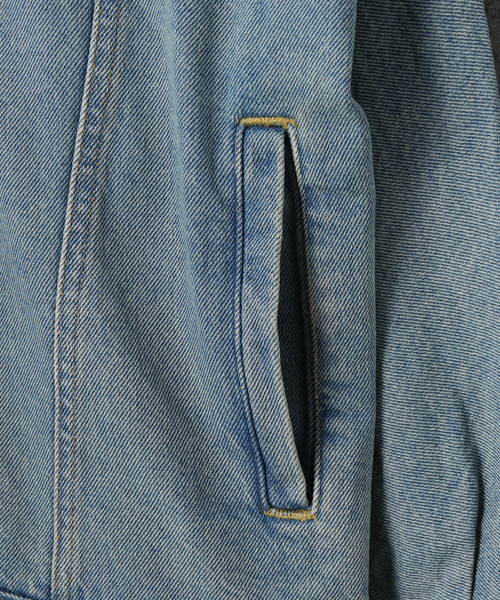 NEONSIGN(ネオンサイン)の「【NEONSIGN / ネオンサイン】DROP SLEEVE DENIM JACKET USED(デニムジャケット・メンズ・ブルー系その他・46)」の9枚目の写真