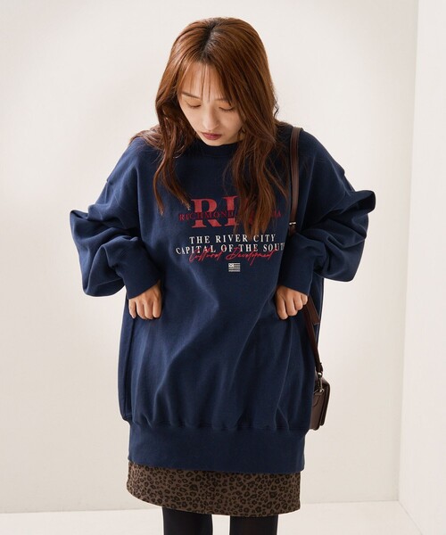 FREAK'S STORE(フリークスストア)の「RICロゴ刺繍スウェット(スウェット・レディース・ホワイト/グレー/ネイビー・フリ-)」の3枚目の写真