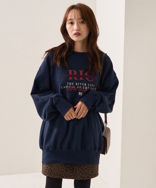 FREAK'S STORE(フリークスストア)の「RICロゴ刺繍スウェット(スウェット・レディース・ホワイト/グレー/ネイビー・フリ-)」の12枚目の写真