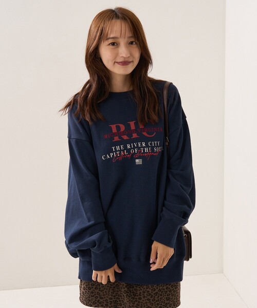 FREAK'S STORE(フリークスストア)の「RICロゴ刺繍スウェット(スウェット・レディース・ホワイト/グレー/ネイビー・フリ-)」の13枚目の写真