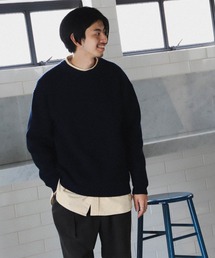 B:MING by BEAMS（ビーミングバイビームス）の「B:MING by BEAMS / 片畦 ウール クルーネック ニット（ニット/セーター・メンズ）」