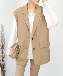 ＡＮＤＪ | 【2022/AW】起毛ツイルテーラードベスト(ベスト)