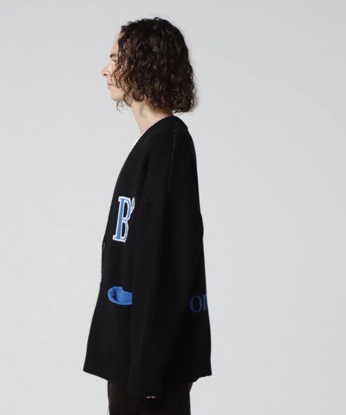 BEAVER（ビーバー）の「B omnivore/ビーオムニボー　FLOWER CARDIGAN ラワーカーディガン（カーディガン/ボレロ・メンズ・ホワイト/オレンジ・M/L）」の11枚目の写真