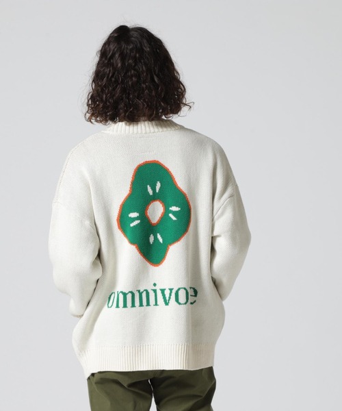 BEAVER（ビーバー）の「B omnivore/ビーオムニボー　FLOWER CARDIGAN ラワーカーディガン（カーディガン/ボレロ・メンズ・ホワイト/オレンジ・M/L）」の20枚目の写真