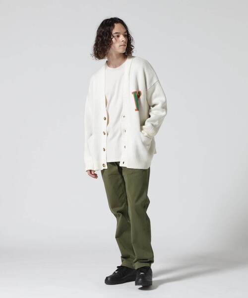 BEAVER（ビーバー）の「B omnivore/ビーオムニボー　FLOWER CARDIGAN ラワーカーディガン（カーディガン/ボレロ・メンズ・ホワイト/オレンジ・M/L）」の21枚目の写真