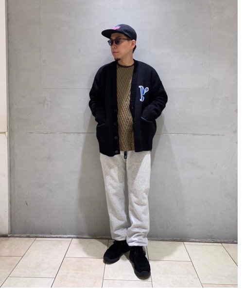 BEAVER（ビーバー）の「B omnivore/ビーオムニボー　FLOWER CARDIGAN ラワーカーディガン（カーディガン/ボレロ・メンズ・ホワイト/オレンジ・M/L）」の6枚目の写真