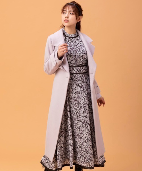 MISCH MASCH（ミッシュマッシュ）の「トレンチライクコート（ステンカラーコート・レディース・ブラック/ベージュ/モカ/ラベンダー・MEDIUM）」の7枚目の写真