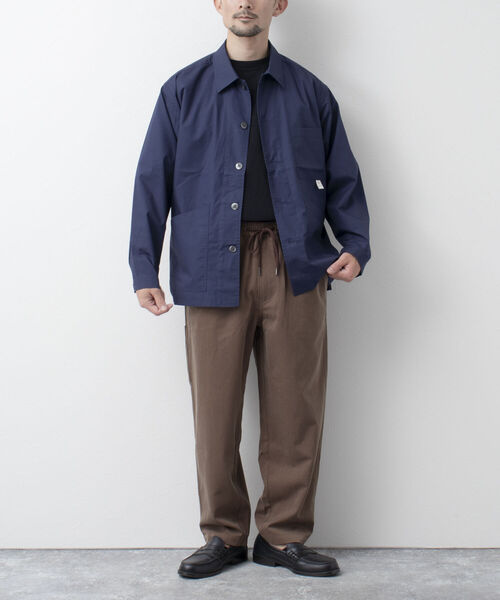 NOLLEY'S goodman（ノーリーズグッドマン）の「FUZZ JACKET　カバーオール　シャツブルゾン（ブルゾン・メンズ・ブルー/ホワイト系その他/ダークネイビー・L/M）」の19枚目の写真