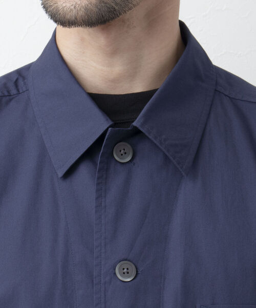 NOLLEY'S goodman（ノーリーズグッドマン）の「FUZZ JACKET　カバーオール　シャツブルゾン（ブルゾン・メンズ・ブルー/ホワイト系その他/ダークネイビー・L/M）」の10枚目の写真