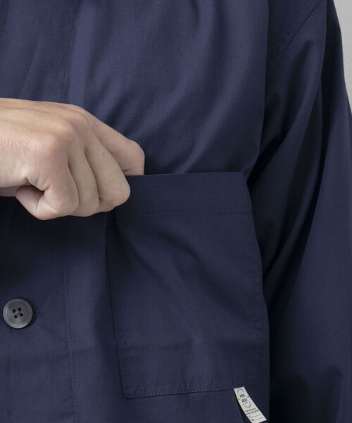 NOLLEY'S goodman（ノーリーズグッドマン）の「FUZZ JACKET　カバーオール　シャツブルゾン（ブルゾン・メンズ・ブルー/ホワイト系その他/ダークネイビー・L/M）」の14枚目の写真