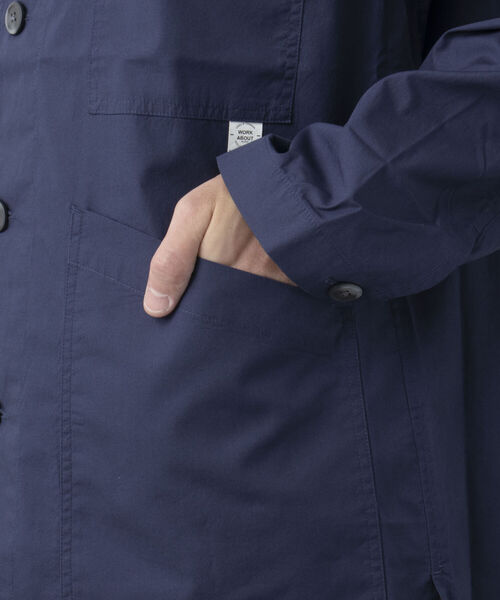 NOLLEY'S goodman（ノーリーズグッドマン）の「FUZZ JACKET　カバーオール　シャツブルゾン（ブルゾン・メンズ・ブルー/ホワイト系その他/ダークネイビー・L/M）」の17枚目の写真