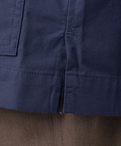 NOLLEY'S goodman（ノーリーズグッドマン）の「FUZZ JACKET　カバーオール　シャツブルゾン（ブルゾン・メンズ・ブルー/ホワイト系その他/ダークネイビー・L/M）」の6枚目の写真