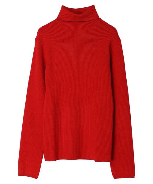 CRAFT STANDARD BOUTIQUE（クラフトスタンダードブティック）の「タートルリブニット（ニット/セーター・レディース・マスタード/アイボリー/レッド/チャコールグレー/ブラック・M/L）」の7枚目の写真