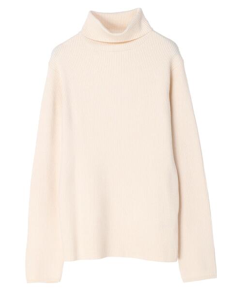 CRAFT STANDARD BOUTIQUE（クラフトスタンダードブティック）の「タートルリブニット（ニット/セーター・レディース・マスタード/アイボリー/レッド/チャコールグレー/ブラック・M/L）」の18枚目の写真