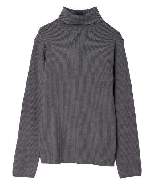 CRAFT STANDARD BOUTIQUE（クラフトスタンダードブティック）の「タートルリブニット（ニット/セーター・レディース・マスタード/アイボリー/レッド/チャコールグレー/ブラック・M/L）」の19枚目の写真