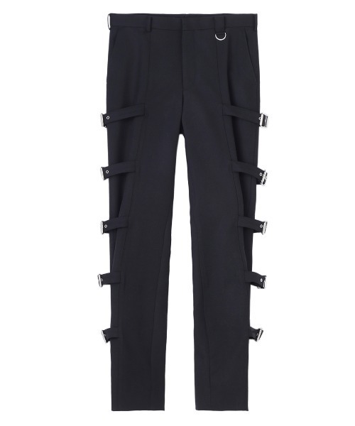 WOOL GABARDINE BONDAGE TROUSERS