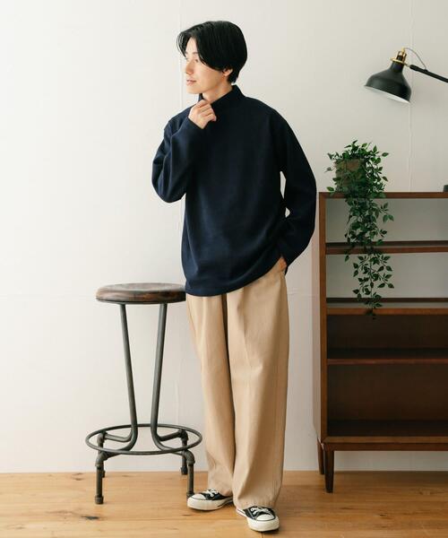 ITEMS URBANRESEARCH（アイテムズ アーバンリサーチ）の「ハイネックリブカットソー（Tシャツ/カットソー・メンズ・オフホワイト/グレー/ピンク/ネイビー・LARGE/MEDIUM）」の16枚目の写真