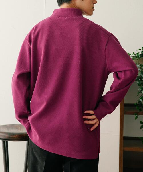 ITEMS URBANRESEARCH（アイテムズ アーバンリサーチ）の「ハイネックリブカットソー（Tシャツ/カットソー・メンズ・オフホワイト/グレー/ピンク/ネイビー・LARGE/MEDIUM）」の10枚目の写真