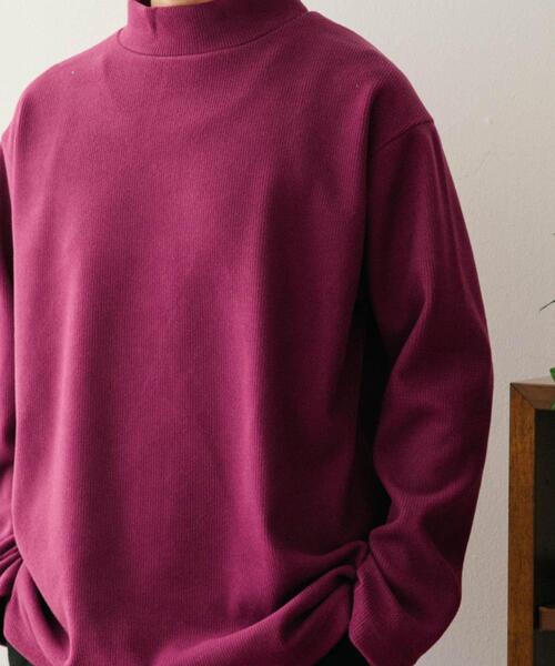 ITEMS URBANRESEARCH（アイテムズ アーバンリサーチ）の「ハイネックリブカットソー（Tシャツ/カットソー・メンズ・オフホワイト/グレー/ピンク/ネイビー・LARGE/MEDIUM）」の9枚目の写真