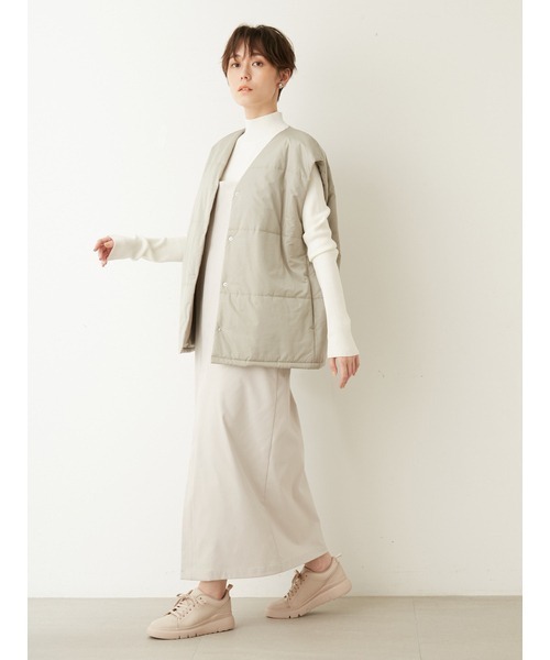 【新品・未使用】emmi コート emmi（エミ）の「【emmi atelier】フード取外し2Way ecoトレンチ