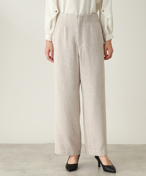 THE SHOP TK （ザ ショップ ティーケー ）の「◆【セレモニー/入卒/美脚/SETUP可】ミックスツイードワイドパンツ（その他パンツ・レディース・ネイビー系3/ベージュ系その他7・12/13/14）」の2枚目の写真