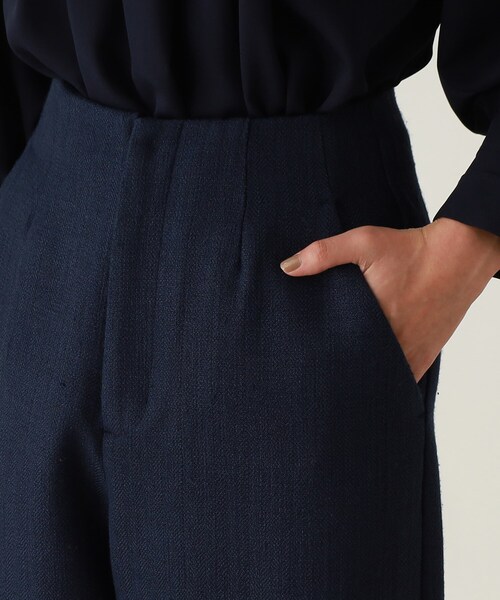 THE SHOP TK （ザ ショップ ティーケー ）の「◆【セレモニー/入卒/美脚/SETUP可】ミックスツイードワイドパンツ（その他パンツ・レディース・ネイビー系3/ベージュ系その他7・12/13/14）」の14枚目の写真