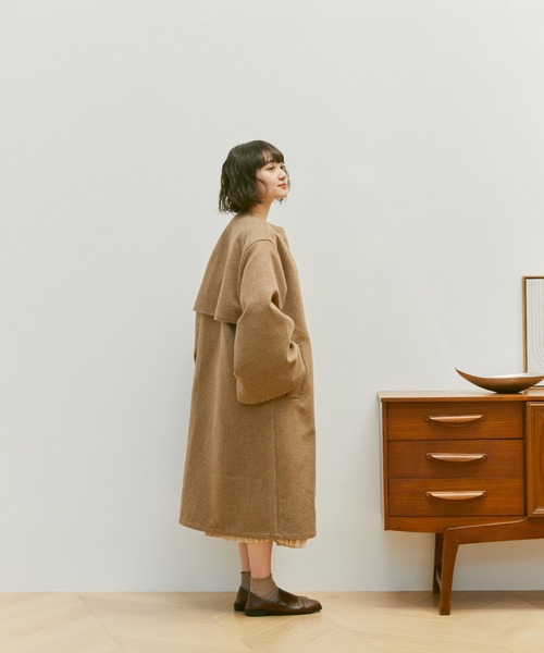 moi tytto(モイテュット)の「ワイドスリーブノーカラーコート(限定カラー:チェック)(ノーカラーコート・レディース・チェック・SMALL/MEDIUM)」の13枚目の写真