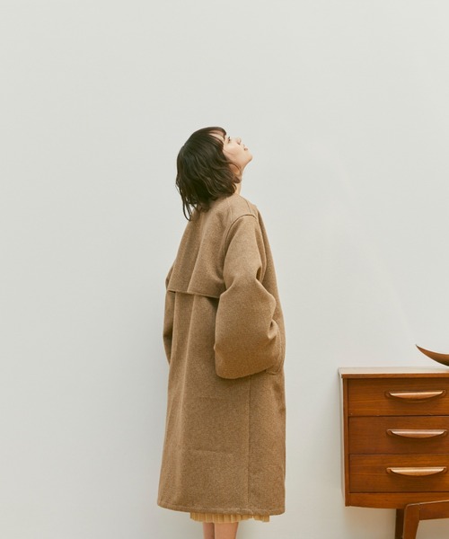 moi tytto(モイテュット)の「ワイドスリーブノーカラーコート(限定カラー:チェック)(ノーカラーコート・レディース・チェック・SMALL/MEDIUM)」の14枚目の写真