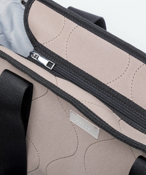 EDITA.（エディータ）の「ネオプレンスマートトート　軽量 / 通勤（トートバッグ・レディース・ブラウン系その他/ライトグレー/モカ/ブラック系その他・FREE）」の19枚目の写真