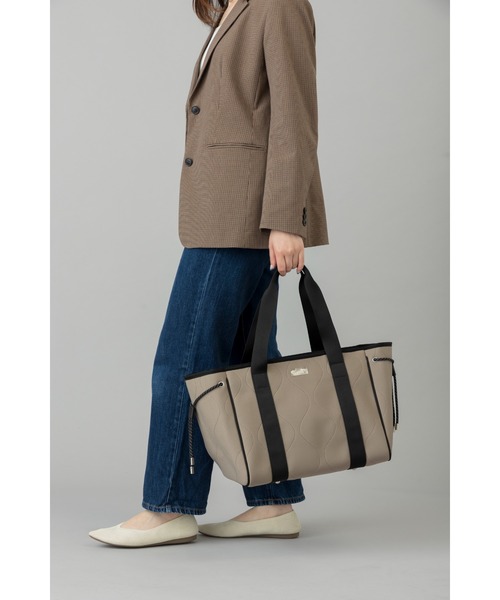 EDITA.（エディータ）の「ネオプレンスマートトート　軽量 / 通勤（トートバッグ・レディース・ブラウン系その他/ライトグレー/モカ/ブラック系その他・FREE）」の9枚目の写真